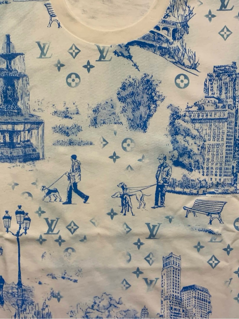 Louis Vuitton Blue Toile T-Shirt Size S - Picture 4 of 6